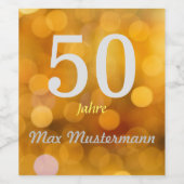 personalisierte Geburtstag Wijn Etiket (Enkel label)