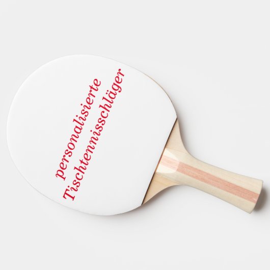 personalisierte Tischtennisschäger Tafeltennisbatje (Zijkant)