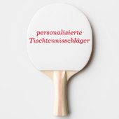 personalisierte Tischtennisschäger Tafeltennisbatje (Voorkant)