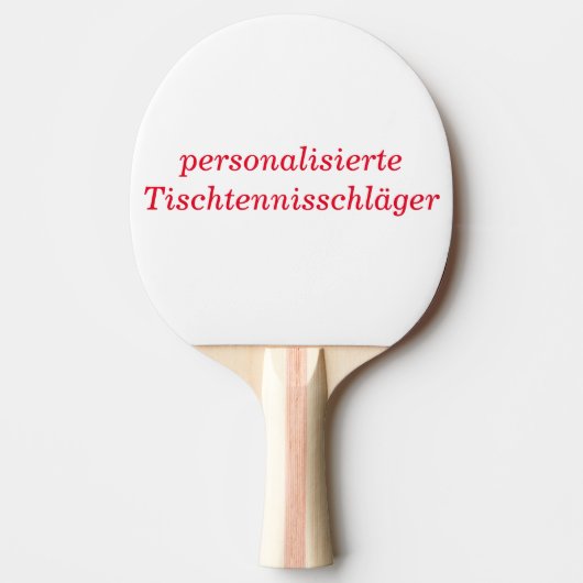 personalisierte Tischtennisschäger Tafeltennisbatje (Voorkant)
