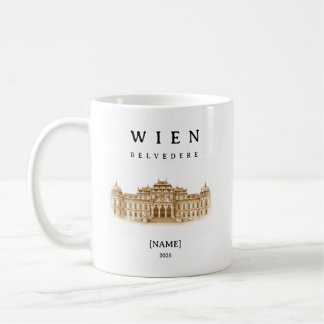 Personalisierte Wien Belvedere Tasse | Name & Jahr Koffiemok