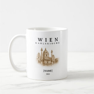 Personalisierte Wien Karlskirche Tasse | Name & Ja Koffiemok