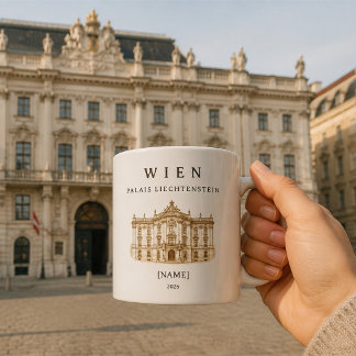 Personalisierte Wien Palais Liechtenstein Koffiemok