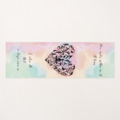 Personalisierte Yogamatte mit Herz & Wunschtext Yogamat (Voorkant (horizontaal))