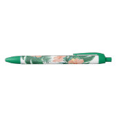 Personalisierter Stift Blumen Kugelschreiber Blauwe Inkt Pen (Bovenkant)