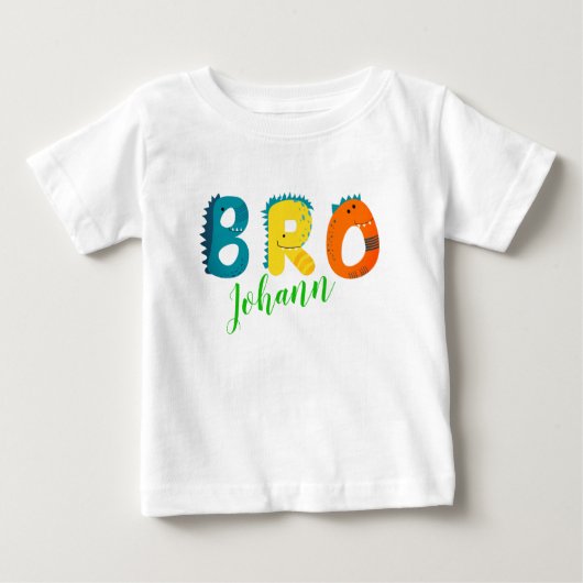 Personalisiertes BRO Baby T-shirt (Voorkant)