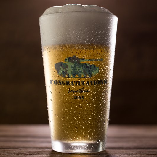 Personalistisch leger vertrekt glas