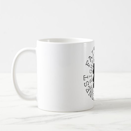 Personalité Chien Zodiac Signal Mug Né dans l'anné (Gauche)