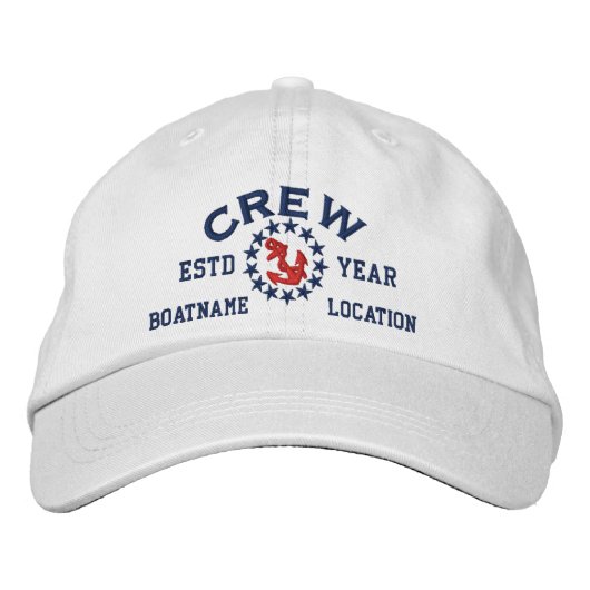 Personalizable YEAR and Names Crew Yacht Flag Pet (Voorkant)