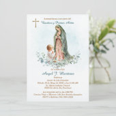 Personalizada para bautizo de niño kaart (Staand voorkant)