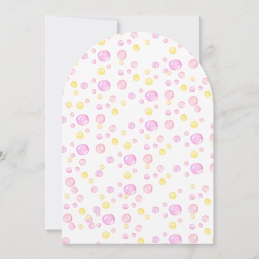 Personalizadas Primer Cumpleaños Niña Con Patito Kaart (Achterkant)