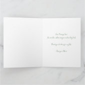 Personalizaed Elegant Magnolia Flowers Kaart (Binnen)