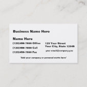 Personalize-2 Sided-Nursery en Gardening Visitekaartje (Achterkant)