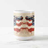 Personalize 2nd Amendment Coffee Mug USA Flag Koffiemok (Center)