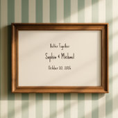 Personalize “Better Together” Wedding Poster