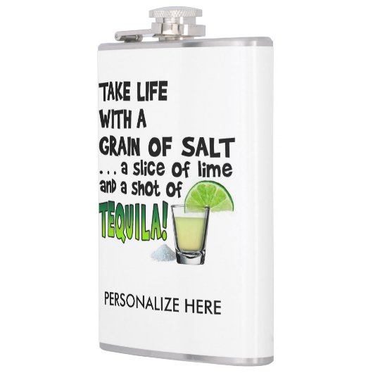 PERSONALIZE COCKTAIL FLASK - LIMOEN, ZOUT, TEQUILA HEUPFLES (Links)