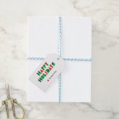 Personalize Colorful Geometric Happy Holidays Cadeaulabel (Met Touw)