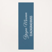 Personalize Cute Minimalist Yoga Mom Mat with Name (Voorkant)