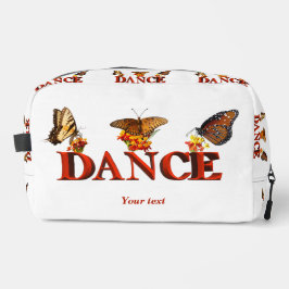 Personalize Dance sign with butterflies  Toilettasje
