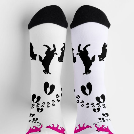 PERSONALIZE Dancing Goats and HoofPrints Socks Sokken (Top)
