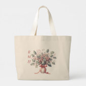Personalize December Holly Tote Bag (Dos)