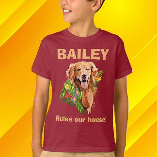 Personalize Dog’s Name and Photo  T-Shirt