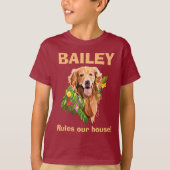 Personalize Dog’s Name and Photo T-Shirt (Devant)