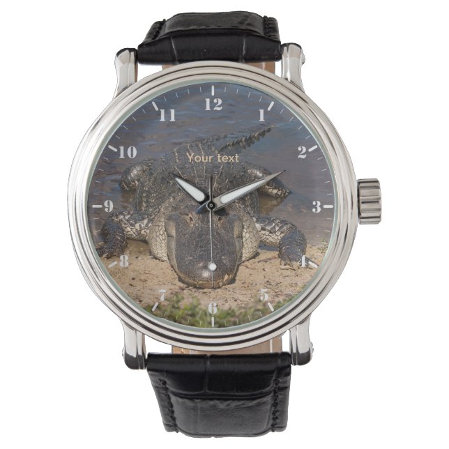 Personalize Face to Face with the Alligator Horloge (Voorkant)