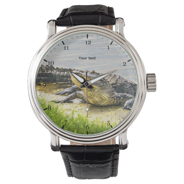 Personalize Florida gator Horloge (Voorkant)