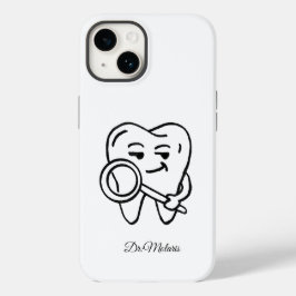 Personalize Funny Dentist Cartoon Tooth Phone Case