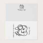 Personalize Funny Dentist Tooth business card (Outside Unfolded)