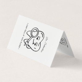 Personalize Funny Dentist Tooth business card Kaart