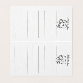 Personalize Funny Dentist Tooth business card Kaart (Binnenkant ongevouwen)