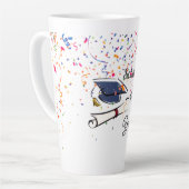 Personalize Graduation Balloon Latte Mok (Linkerhoek)