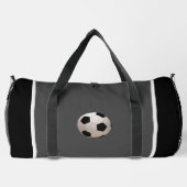 Personalize Gray Black Soccer Ball Plunjezak (Achterkant)
