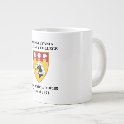 PERSONALIZE IT - JUMBO White 20 oz PMC SEAL Mok (Voorkant rechts)