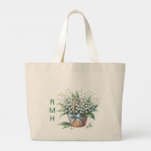 Personalize May Lily of the Valley Tote Bag (Dos)