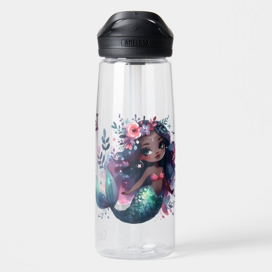 Personalize Mermaid  Waterfles (Achterkant)