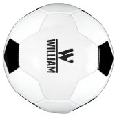 Personalize Monogram Name Voetbal (Gedraaid)