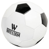 Personalize Monogram Name Voetbal (Drie kwart)