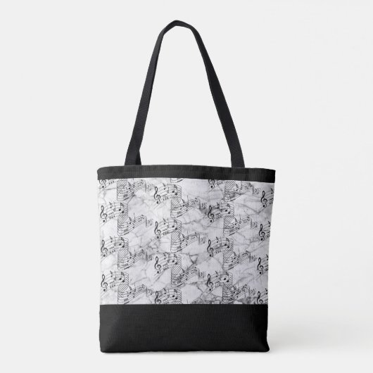 PERSONALIZE MUZIEK-CANVAS TAS (Achterkant)