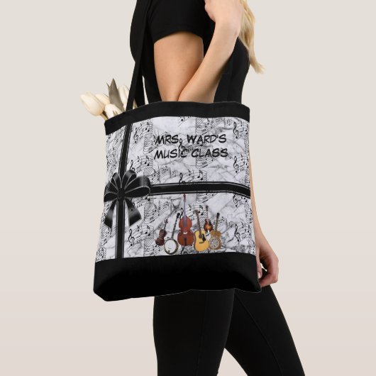 PERSONALIZE MUZIEK-CANVAS TAS (Dichtbij)