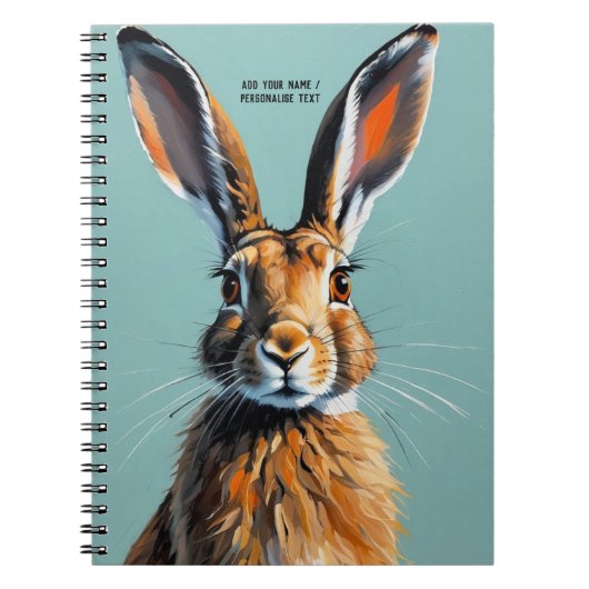PERSONALIZE Painted Rabbit | Notebook Journal (Devant)