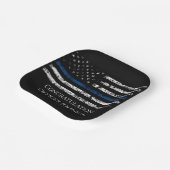 Personalize police officer gift  papieren bordje (Gebogen)