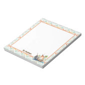 Personalize Sailboat Notepad Notitieblok (Gedraaid)