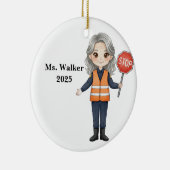 Personalize School Crossing Guard Keramisch Ornament (Rechts)