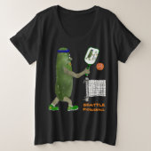 Personalize SEATTLE Mr. Pickle Pickleball (Design devant)