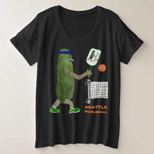 Personalize SEATTLE Mr. Pickle Pickleball (Design devant)