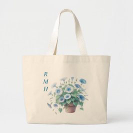 Personalize September Morning Glory Tote Bag