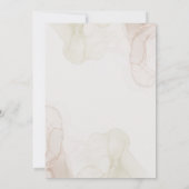 Personalize Simple minimalist weeding Invitation Kaart (Achterkant)